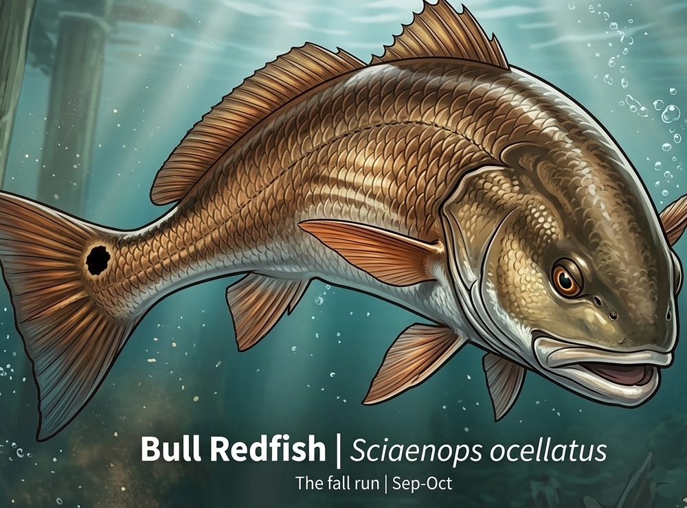 Bull Redfish — the fall run