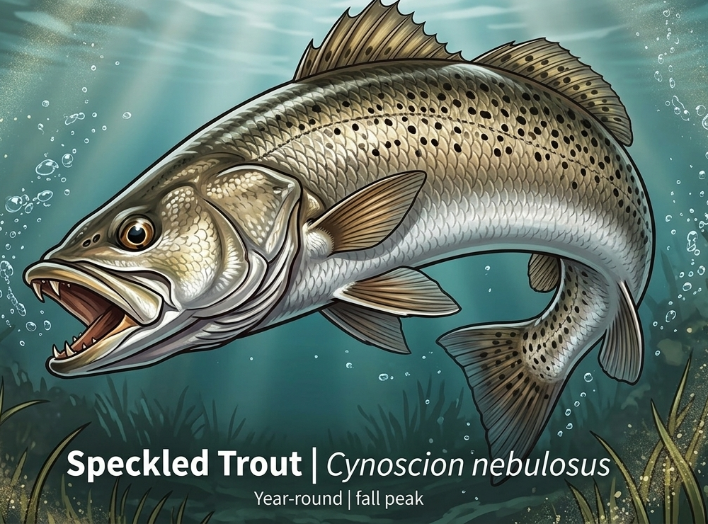 Speckled Trout — year-round